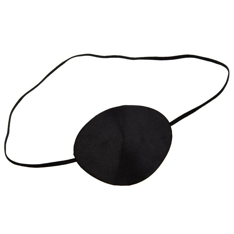 5X(Eyepatch Black Satin on Elastic H7P9)