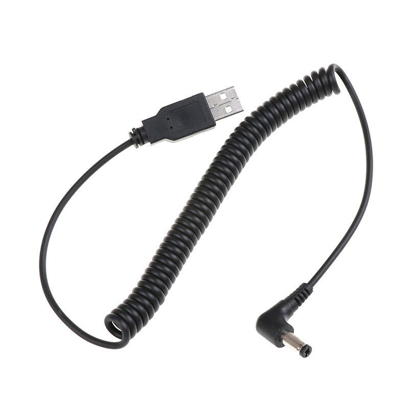 1.5m USB 2.0 Male to 5V DC Power 5.5mm x 2.1mm Barrel Adapter Connector Cable LJ