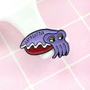 Creative Cuttlefish Brooch Badge Sea Animal Pins Jacket Ornament (Style 3) A