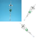 2 Pieces Wind Spinner Stabilizer Gazing Ball Spiral Tail - Indoor Outdoor
