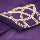 Velvet Tarot Cloth Wicca Pentacle Sun for Tarot Cards Parts Purple 60x60