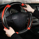 2019 PU Leather Car Wheel Cover Soft Anti-slip Sport Steering Auto Covers W K4S1