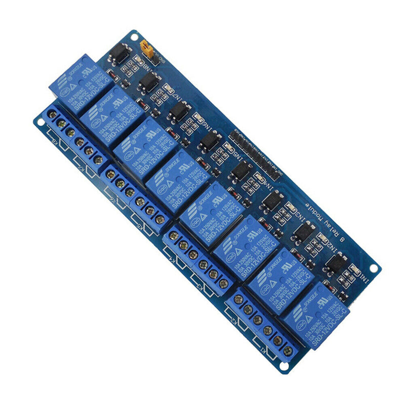 8-Channel 12V Relay Shield Module for Arduino UNO 2560 1280 ARM PIC AVR STM