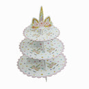 1Set Three Layers Cake Stand Dessert Stands Kids Birthday Party Deco-3C