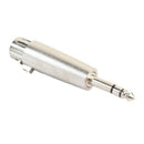 5Pcs XLR 3Pin Female to 6.35mm 1/4 Stereo Jack Male Plug Audio Cord Mic Ada D1J1