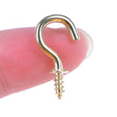 20Pcs 1/2 Inches brass plated cup hooks coat peg hanger high quality