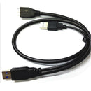 USB 3.0 Hard Disk Drive Dual 2 HDD Data Type A Male to Micro B Y Male Lead Cable
