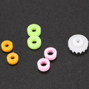 64 pcs plastic gear single shaft double crown worm robot DIY gears