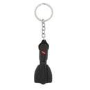 Novelty Mini Diving Fins Key Chain Holder Dive Flipper Keyring Bag Tag Black