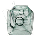 Foldable Fish Crab Net Shrimp Minnow Bait Trap Cast Dip Fishing Cage 22x22x48cm