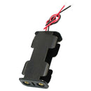 10Pcs Black Holder Case For AA With Wire Leads Plastic Battery Storage Box
