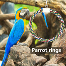 Pet Stand Training Birds Swing Toys Cage Hanging Braided Chew Rope (S) A