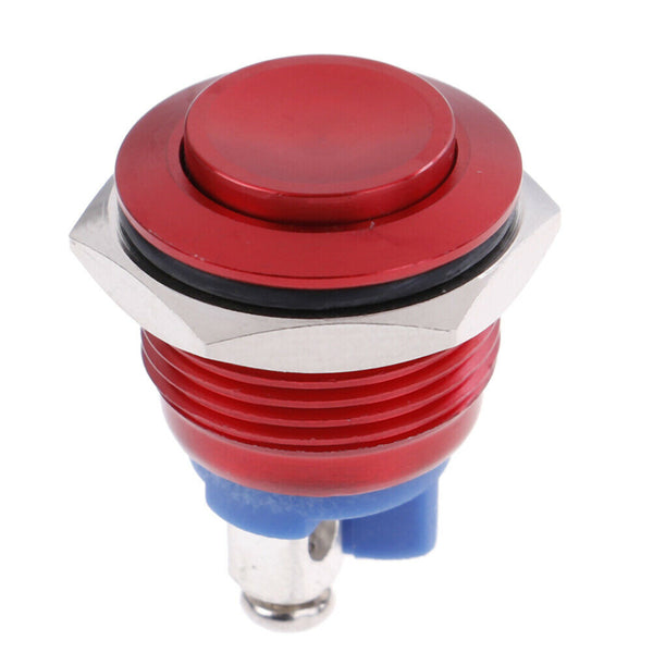 1PC 19mm waterproof red momentary metal push button reset switch high h Gw