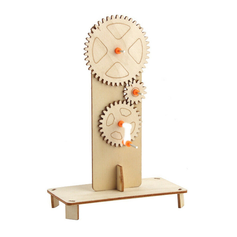 DIY Mechanical Gear Assembly Materials Kit Kids Science Physics Experiment Toys