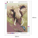 5D DIY Full Drill Diamond Painting Elephant Cross Stitch Embroidery Mosaic