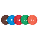 5 Colors Round Button Shaped Non-slip Insulated Silicone Cup Mats Coasters  Q6A8