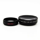37mm HD 0.45x Wide Angle Macro Conversion Lens + Bag for Canon Nikon Sony Camera