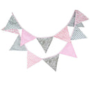 12 Flags Triangular Red Flag Bunting Wedding Birthday Party Home Decoration