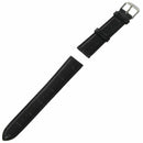 22mm Black Veritable Leather Bracelet with Buckle to Watch