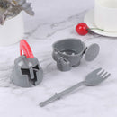 Boiled Egg Cup Holder Egg tray With Holding a Spoon Knight in Shining Armour BX