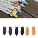 3 Sets Leaf Leather Zipper Sliders Pull Tab Instant Kit Pants Replacements