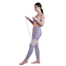 Aluminum Handle Steel Wire Jump Rope Ball Bearing Body Rope Cable (Purple)