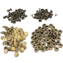 50 Pcs 12mm Metal Buttons Snap Fastener Press Stud Sew On Sewing Fabric Craft