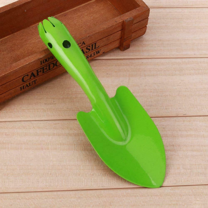 Mini Metal Garden Hand Shovel Flower Soil Planting Kids Spade Tool(Green)