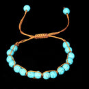 Boho Natural Stone Turquoise Elastic Beads Bracelet Bangle Beach Jewelry Gift ME