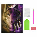 5D Diamond Painting Kits Full Drill Art Embroidery Decors Wolf Dream Catcher GN