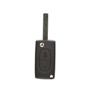 Plastic Remote Flip 2 Buttons Key Shell Case Fit For PEUGEOT 207 307 308!E