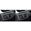 Car Interior Carbon Fiber Headlight Switch Buttons Frame Cover Stickers Car