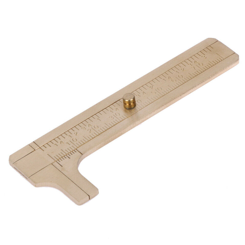 Measurement Tool Pocket 80mm Mini Brass Sliding Gauge Vernier Calip A
