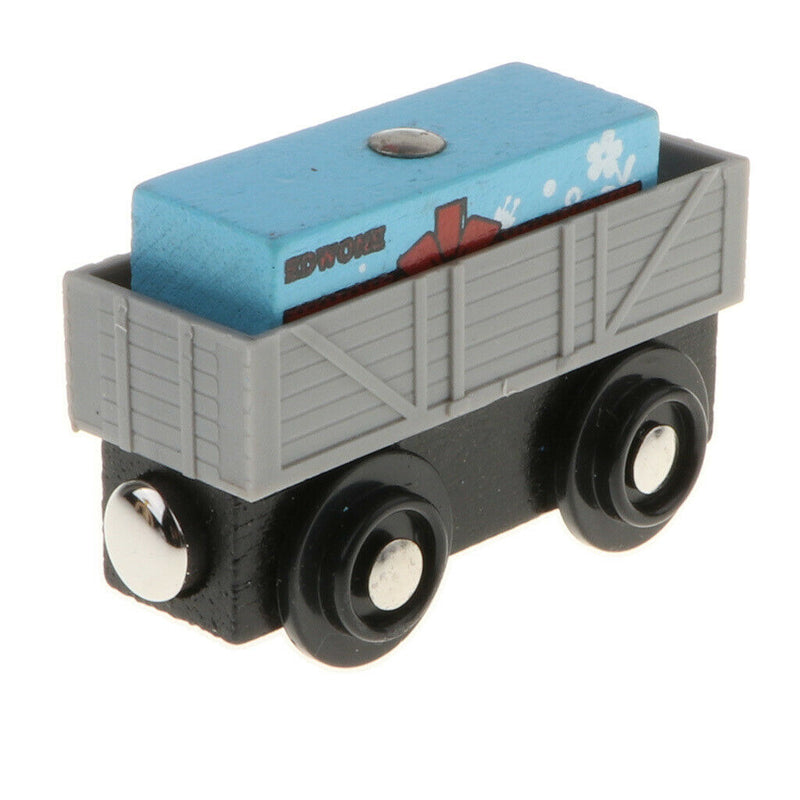 Preschool Train Puzzles, Wooden Train Track Accessories, Track Crane Freight Car