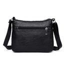 Solid Color Shoulder Messenger Handbags Women Leather Small Crossbody Bags