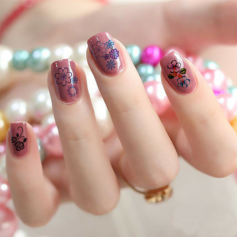 50pcs Water Nail Stickers for Nail Decals DIY Manicure Nail Accessoires