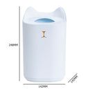 Large Capacity Home Air Humidifier Double Nozzle Fine Mist Sprayer (White) A