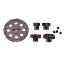 Metal Spur Differential Gear 64T Motor Pinion Cogs Set for HSP 1/10 RC Cars