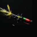 5X(Long Casting Spinner Bait Fishing Lure Double Tail Propeller Trout Carp I6Y1)