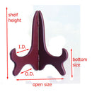 7" Display Easel Stand Holder for Plate Bowl Picture Frame Photo Book_Red