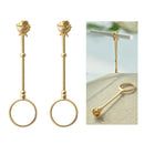 2Pcs  17mm Cigarette Finger Ring Free Hand Lady Man Gift Golden