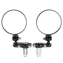 Universal Motorcycle Aluminum Fodable Handle Bar End Rearview Side Mirrors