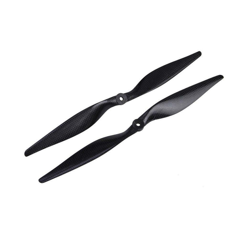 2pcs 1 Pair 1365 13X6.5 Black Carbon fiber Propeller CW/CCW Props for QuadCoptor