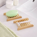 Natural Wood Soap Tray Holder Dish Storage Bath Shower Plate Home BathroomWash
