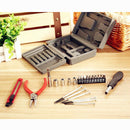 1Set 24PCS Home Multi-function Toolbox Hardware Portfolio Kit Boxed Square Tool