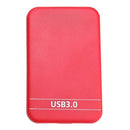 2.5 inch SATA 2 to USB3.0 HDD SSD Case External Hard Disk Enclosure (Red)