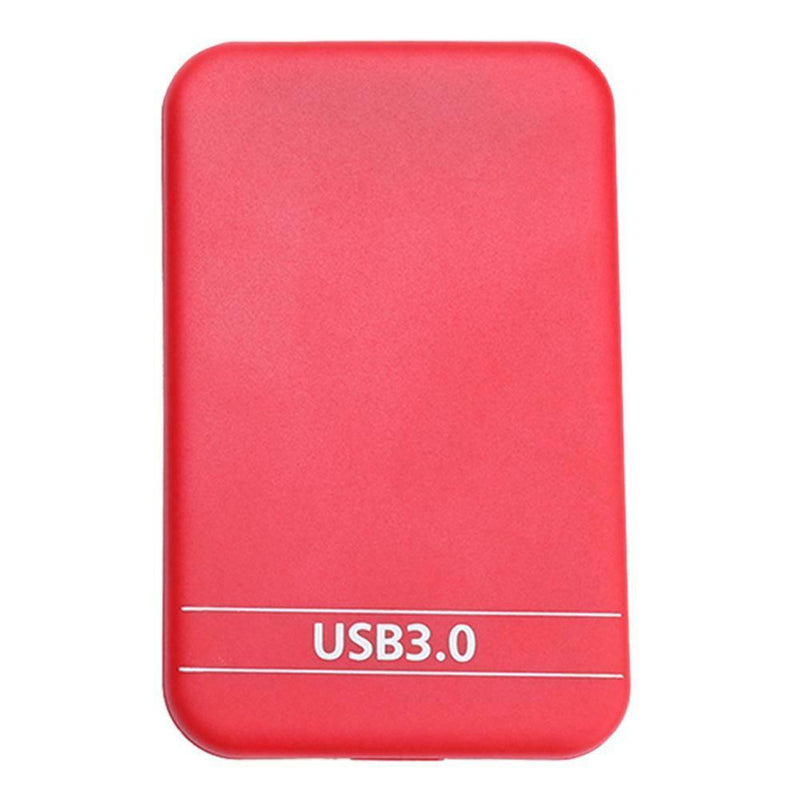 2.5 inch SATA 2 to USB3.0 HDD SSD Case External Hard Disk Enclosure (Red)