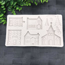 Christmas Gingerbread House Silicone Mold Cake Decorating Tools Xmas Sugarcraft-