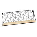 Large Grid Wall Hanging Plants Storage Basket Pine Wood Board,Iron Rack