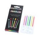 6Pcs/set Birthday Party Supplies Cake Candles Colorful Flame Multicolor CanS Hn